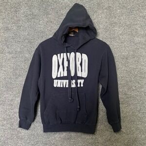 Cotton Ridge Oxford University Navy Blue Hoodie‎ Sweatshirt Mens Small S